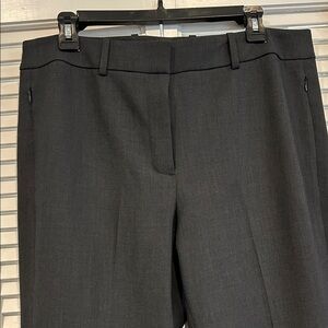 Classic Charcoal Flat Front Women's Pants
